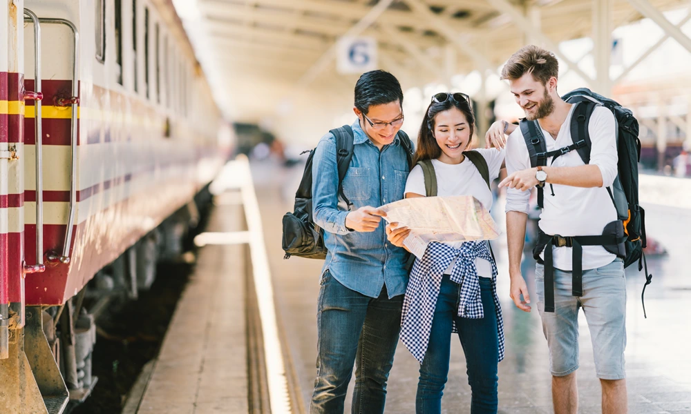 Group of Teens Traveling